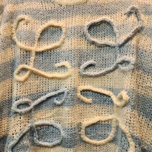 LOEWE Striped Anagram Knit Sweater Size S